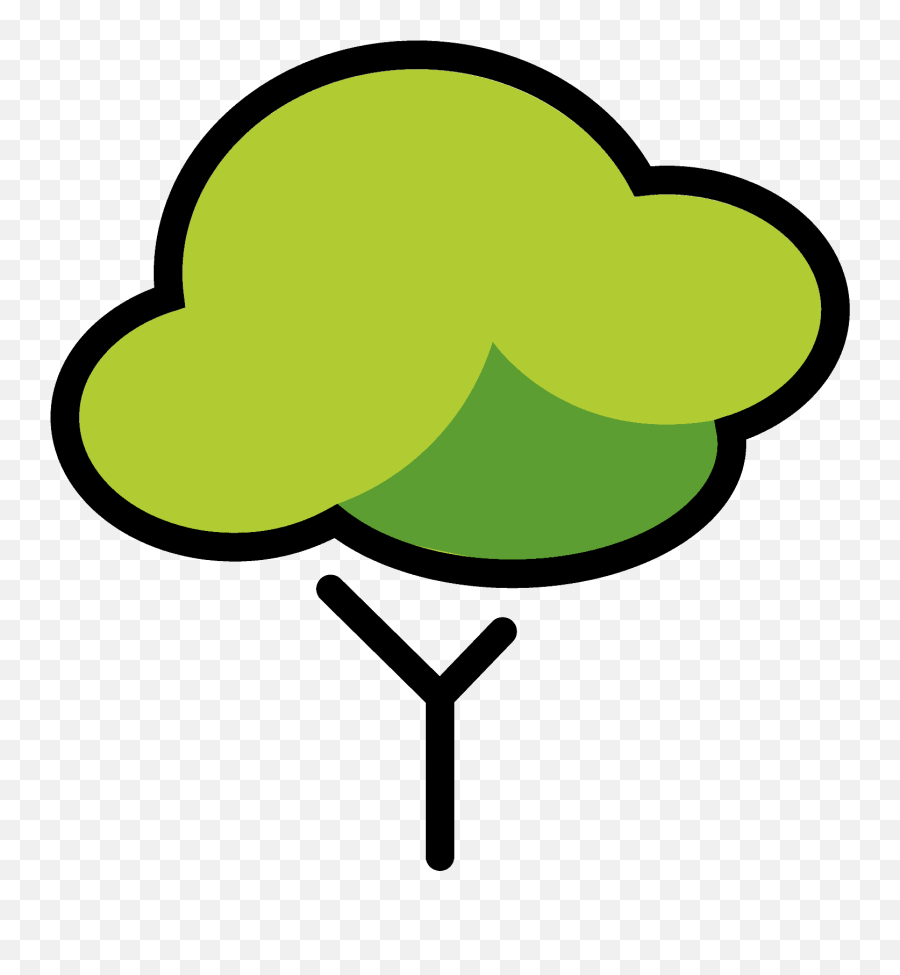 Deciduous Tree Emoji - Emoji Baum,Evergreen Emoji