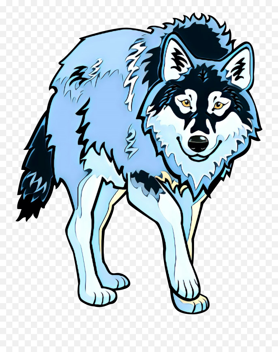 Clip Art Coyote Arctic Wolf Vector Graphics Tattoo Art - Png Lobo De Nieve Dibujo Emoji,Wolf Emoji Facebook