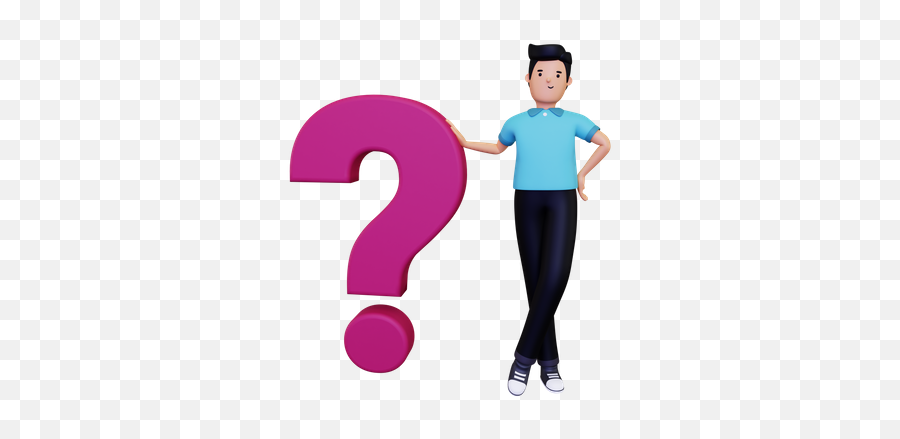 Premium Businessman Asking Question 3d Illustration Emoji,Emoji Businessman