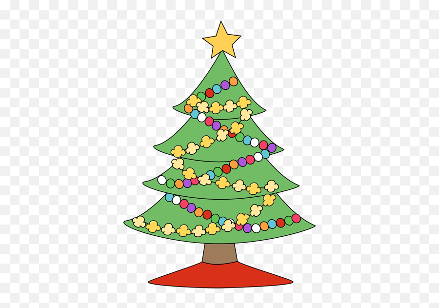 Festive Christmas Tree Clip Art - Clipart Holiday Tree Emoji,Christmas Eve Emoji