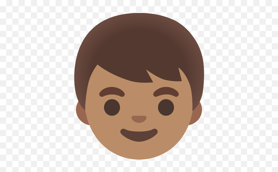 Medium Skin Tone Emoji - Cartoon Brown Skin Boy,Skin Tone Emojis
