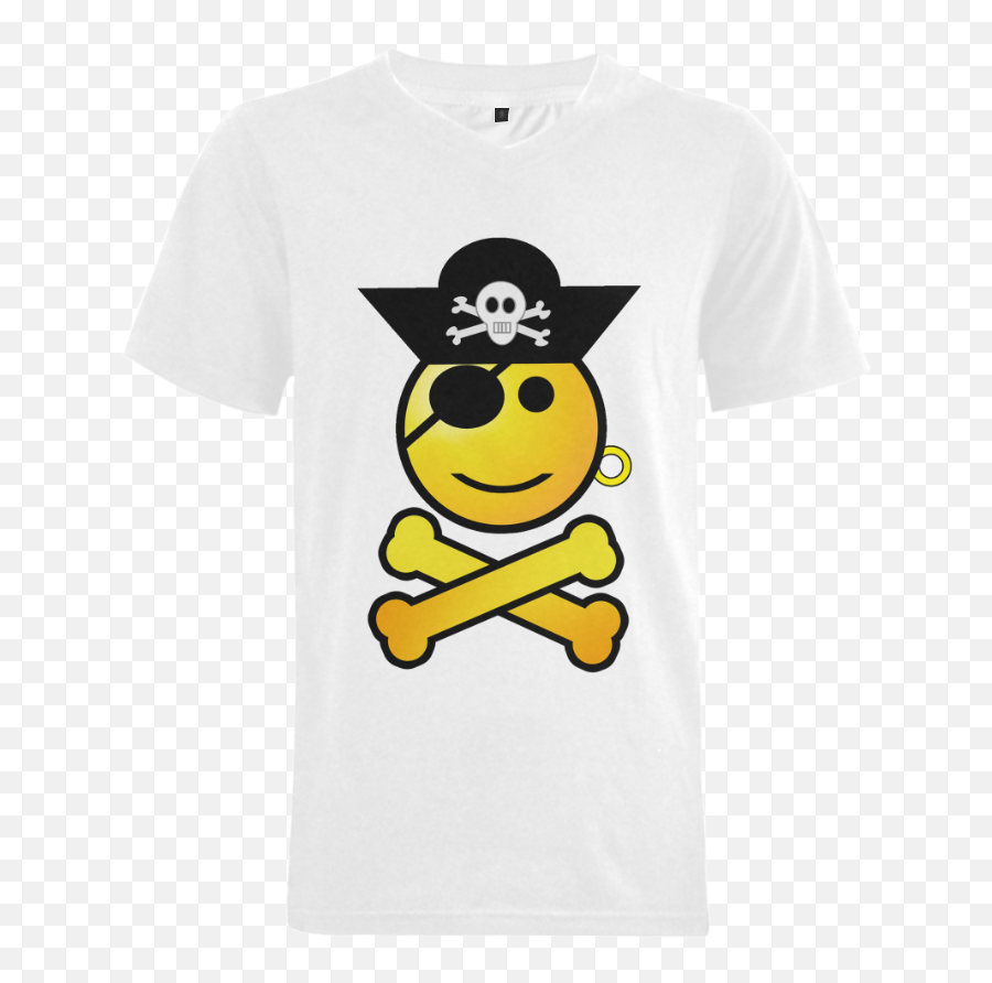 Smiley Emoji Mens V - Emoji,Pirate Emoji