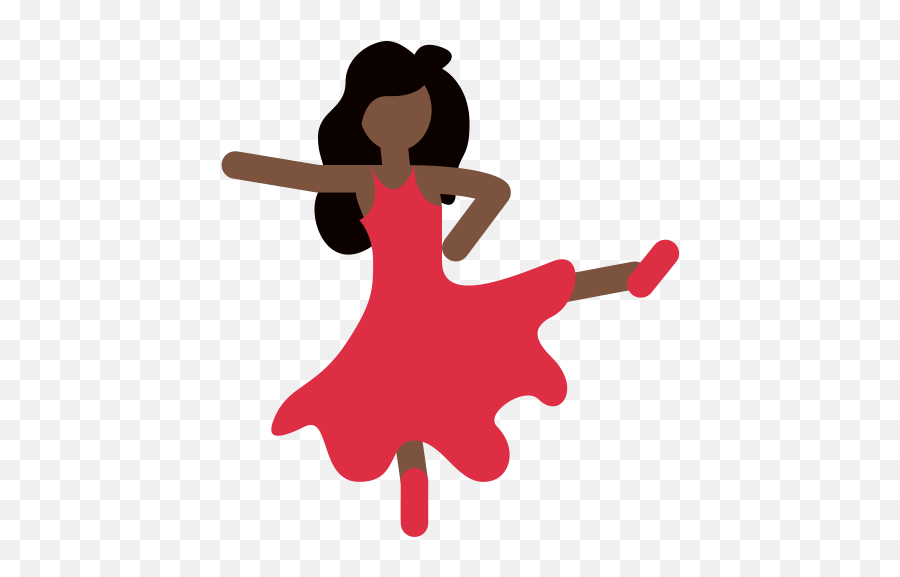 Woman Dancing Emoji With Dark Skin Tone - Dance Girl Emoji Png,Black Woman Emoji