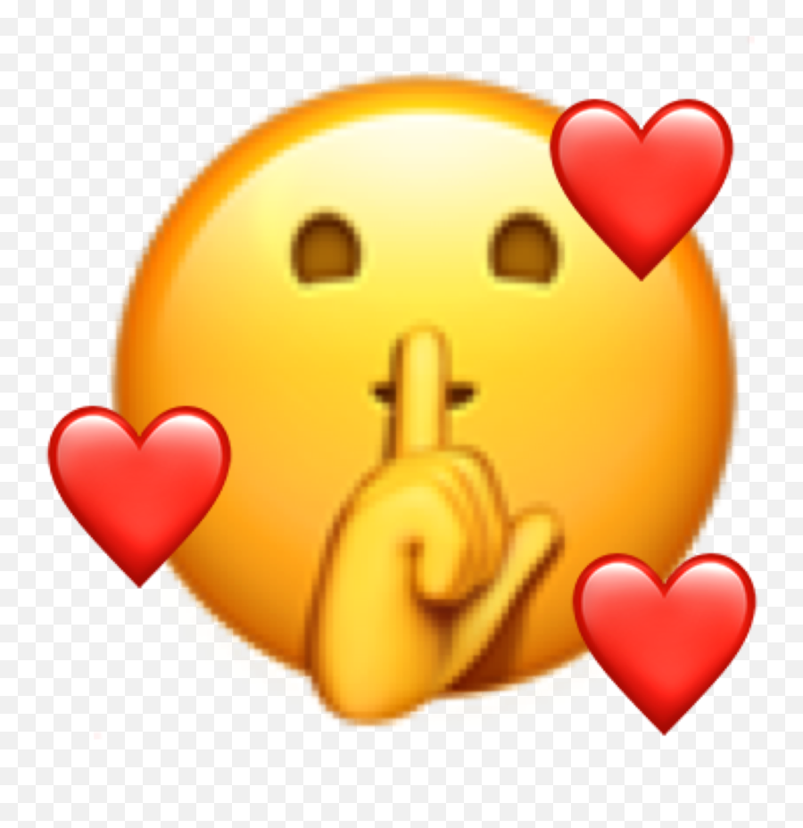 Love Shh Inlove Sticker - Face With Finger Covering Closed Lips Emoji,Shh Emoji Transparent