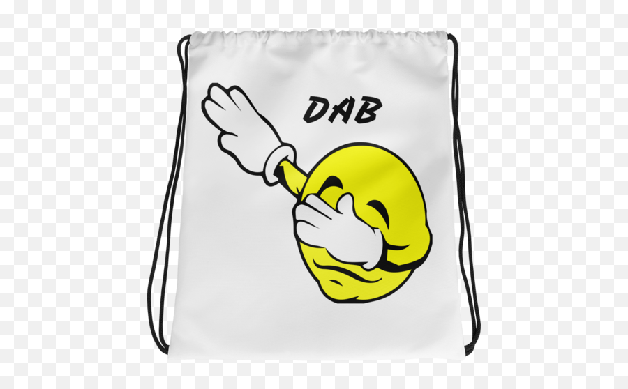 Download Dabbing Emoji Drawstring Bag - Drawstring Bag Png Happy,Dab Emoji Png