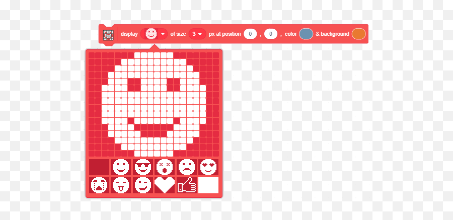 Display Of Size Px At Position Color Emoji,Squre Emoticon Blocks