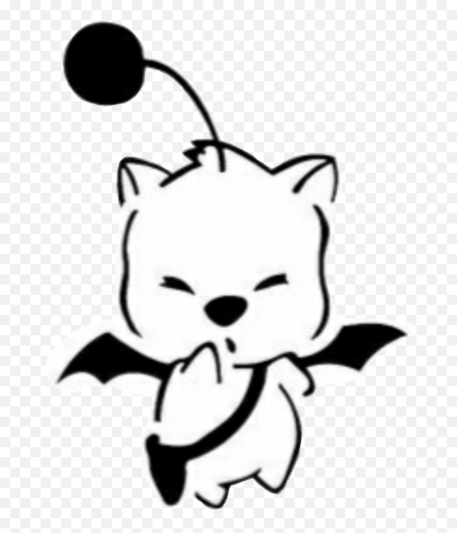 Edit - Simple Moogle Tattoo Emoji,Moogle Emoji