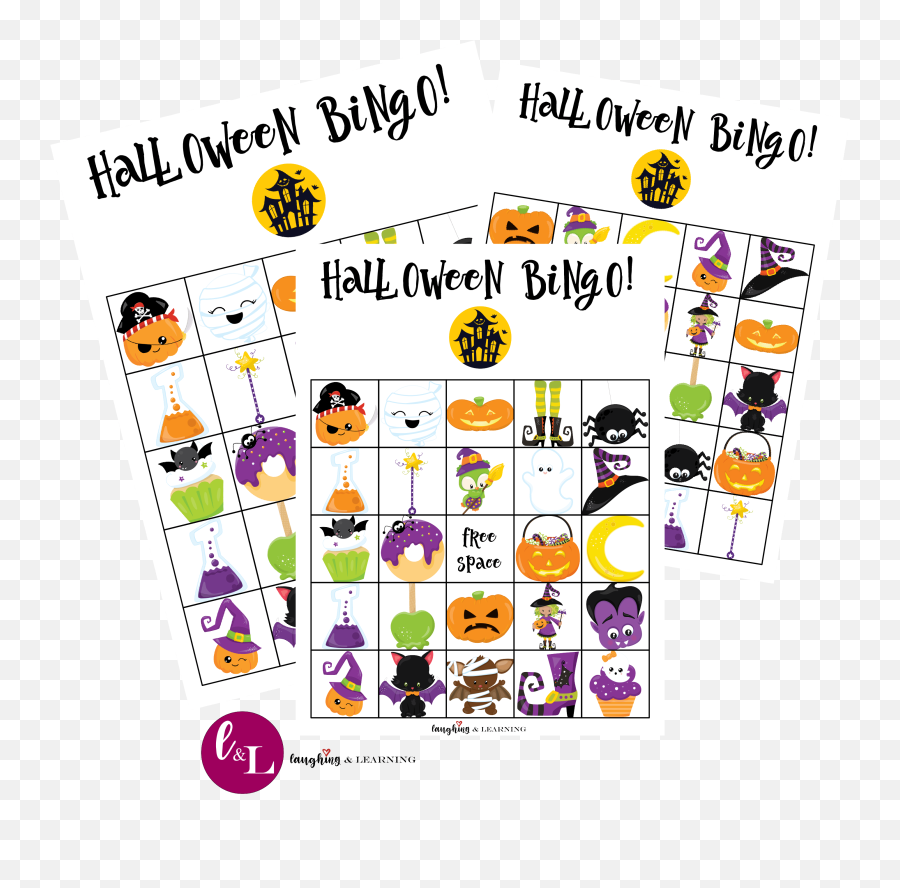 Halloween Themed - Dot Emoji,Emotion Bingo