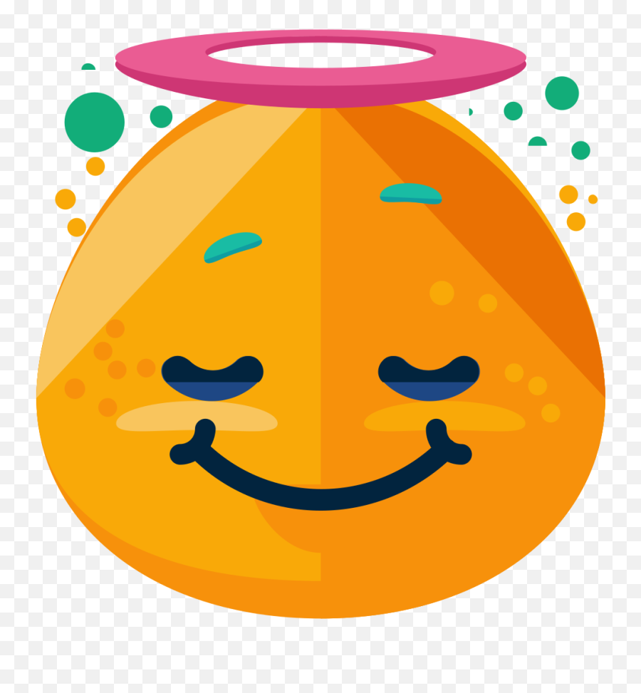 Flat Emoji Stickers Pack By El Mehdi Laidouni - Emoji Peaceful,Flat Emoji