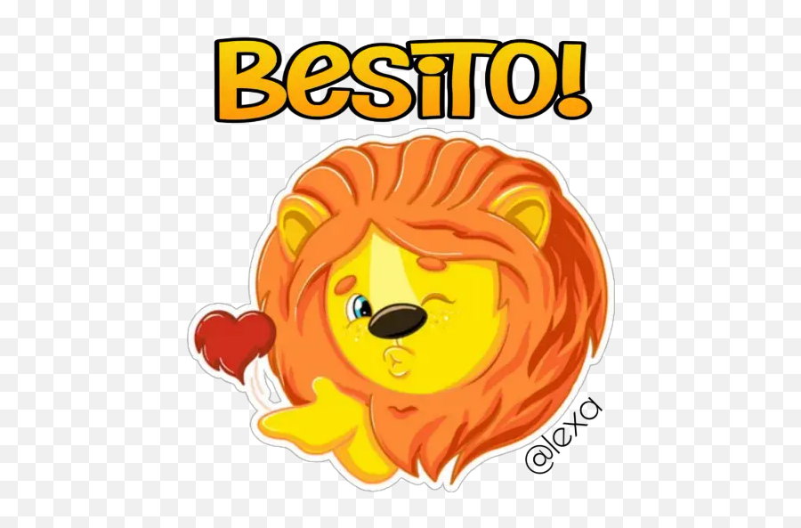 Sticker Maker - Sweet Lion Happy Emoji,Emoticon Grosero