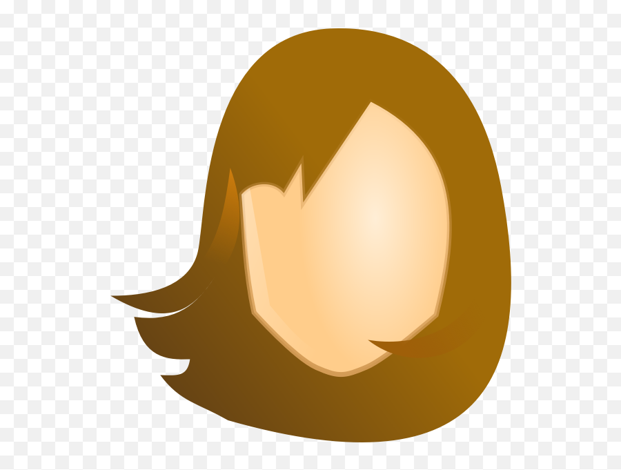 Vector Graphics Of Female Blank Head - Head No Face Png Emoji,Emojis Of Brown Haires Girl.and Blonde Boy