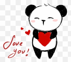Pin By Carol Owalker On Panda Bears Panda Art Panda - Cute Panda Love Drawing Emoji,Red Panda Emoji