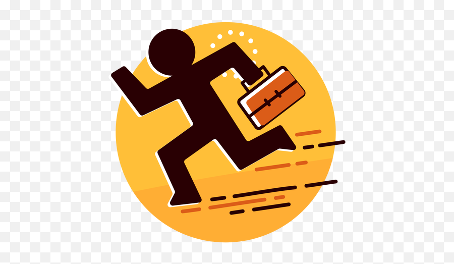 Businessman Runaway Icon - Runaway Png Emoji,Run Away Text Emoticon