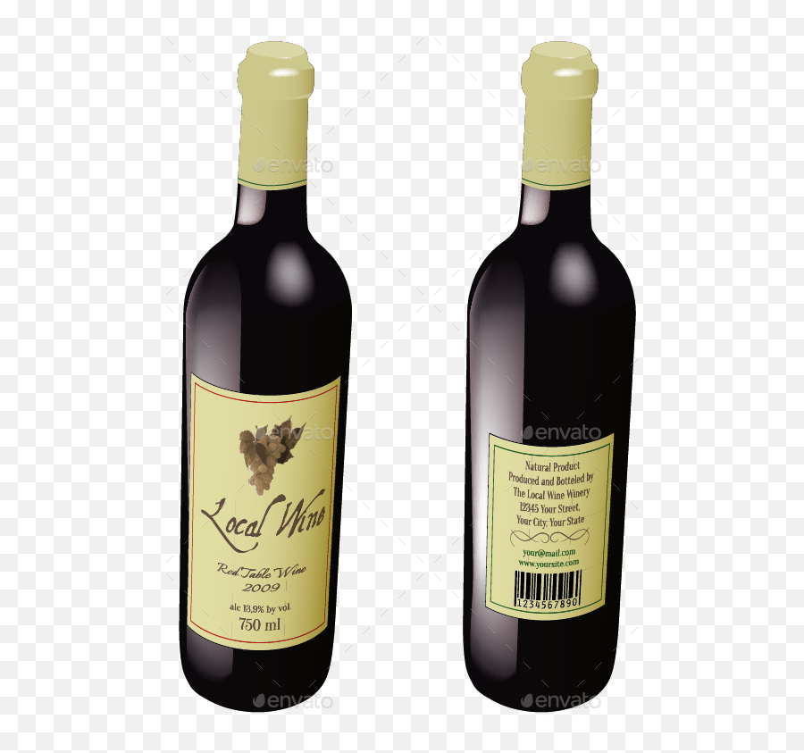 Wine Box And Wine Bottle Mockup - Barware Emoji,Glass Box Of Emotion