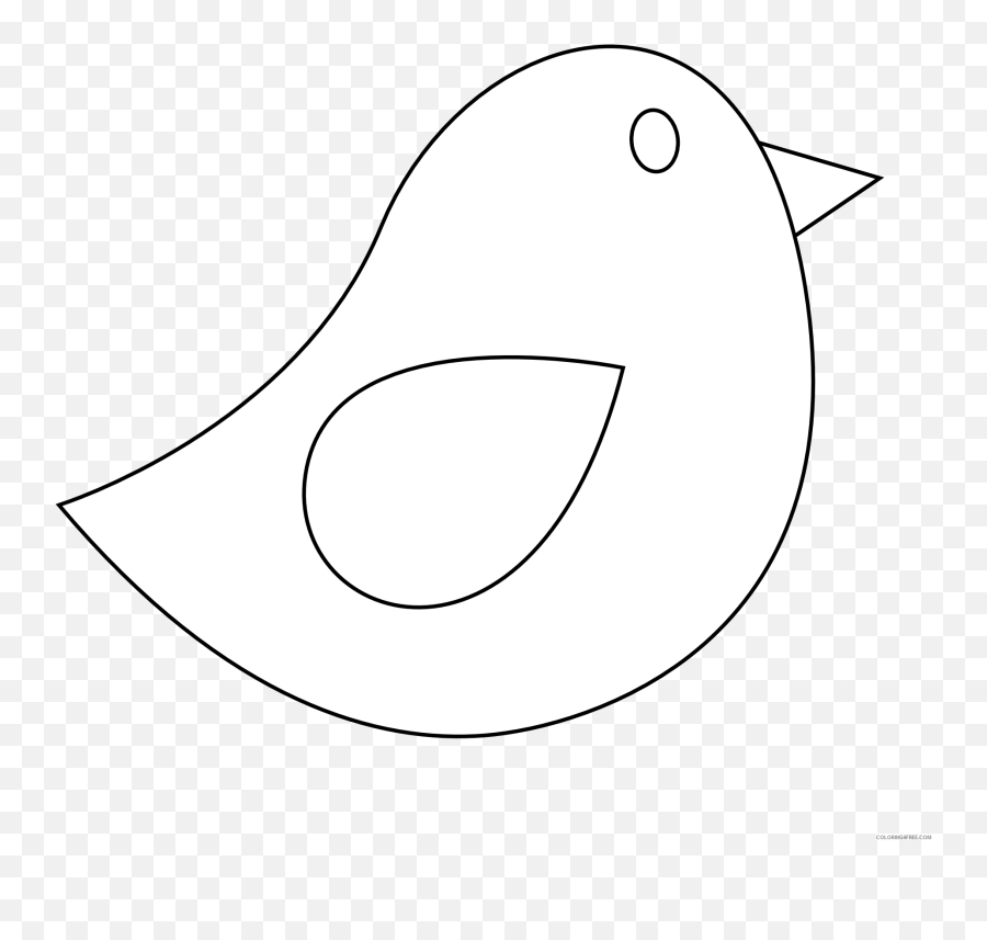 Large Bird Coloring Pages Bird Best Printable Coloring4free - Dot Emoji,Popeye Cancelled For Emoji Movie