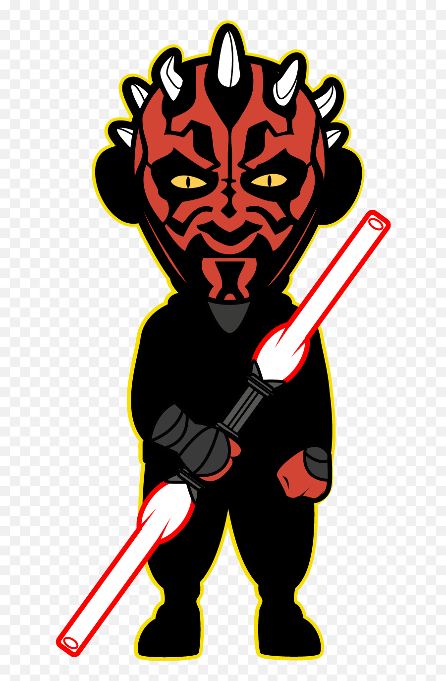 Darth Maul Clipart Png Transparent Png - Star Wars Darth Maul Clipart Emoji,Star War Emoji