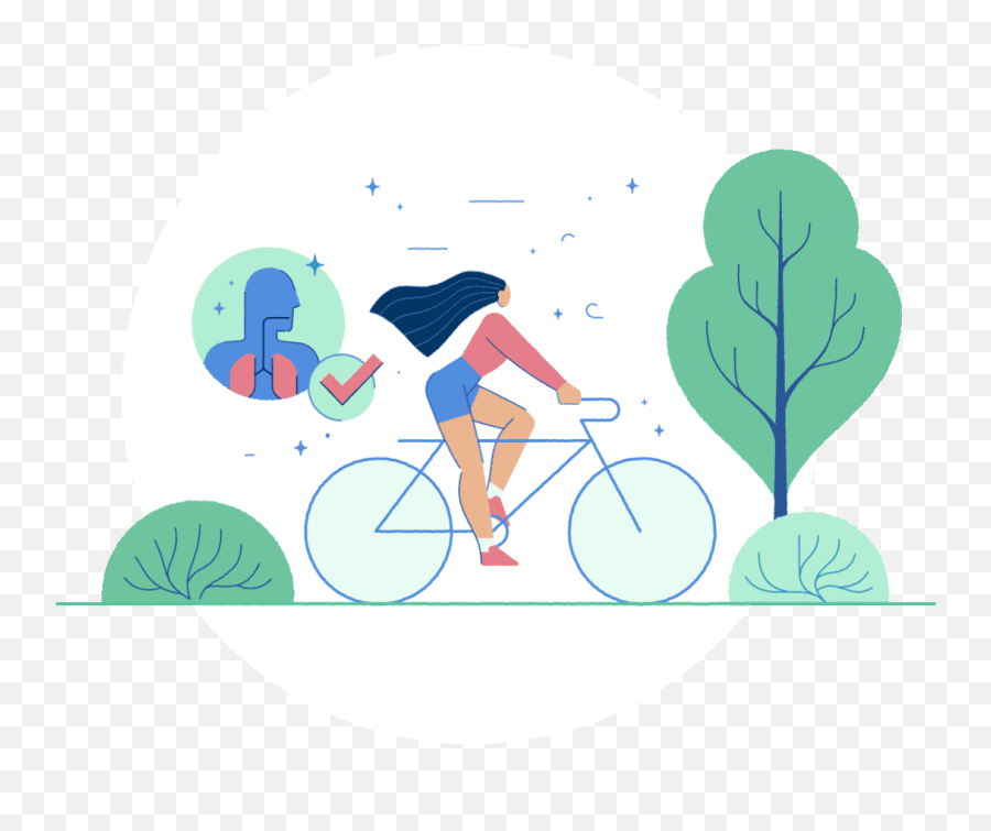 Physical Healthy Trees Healthy Lives Emoji,Animated Bicycle Emoticon
