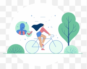 Physical Healthy Trees Healthy Lives Emoji,Animated Bicycle Emoticon