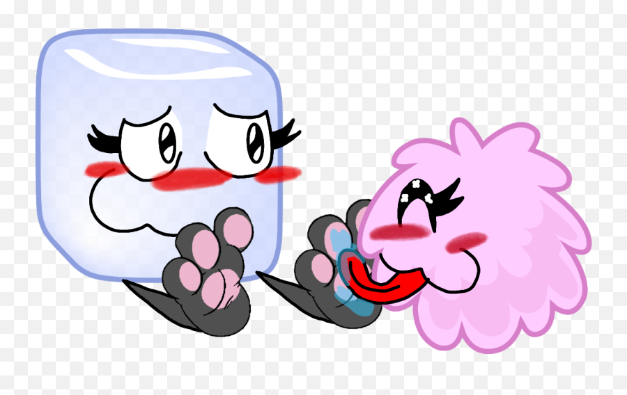 Puffball Licking Ice Cubes Feet By Supermariofanboysrulz2019 Emoji,Facebook Emoticons Ice Cube