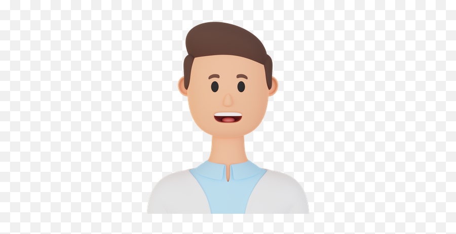 Premium Smiling Man 3d Illustration Download In Png Obj Or Emoji,3d Emoji Man Model