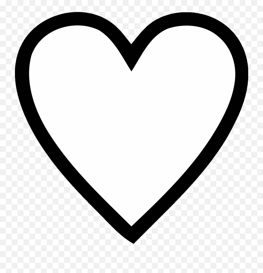 Outline emoji black heart ♥♡❣❤️️🖤 Heart