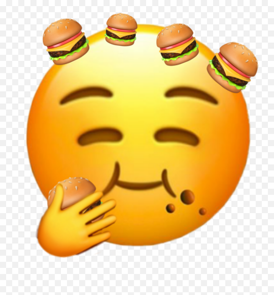 Emoji Burger - Happy,Burger Emoji Png