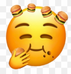 Emoji Burger - Happy,Burger Emoji Png