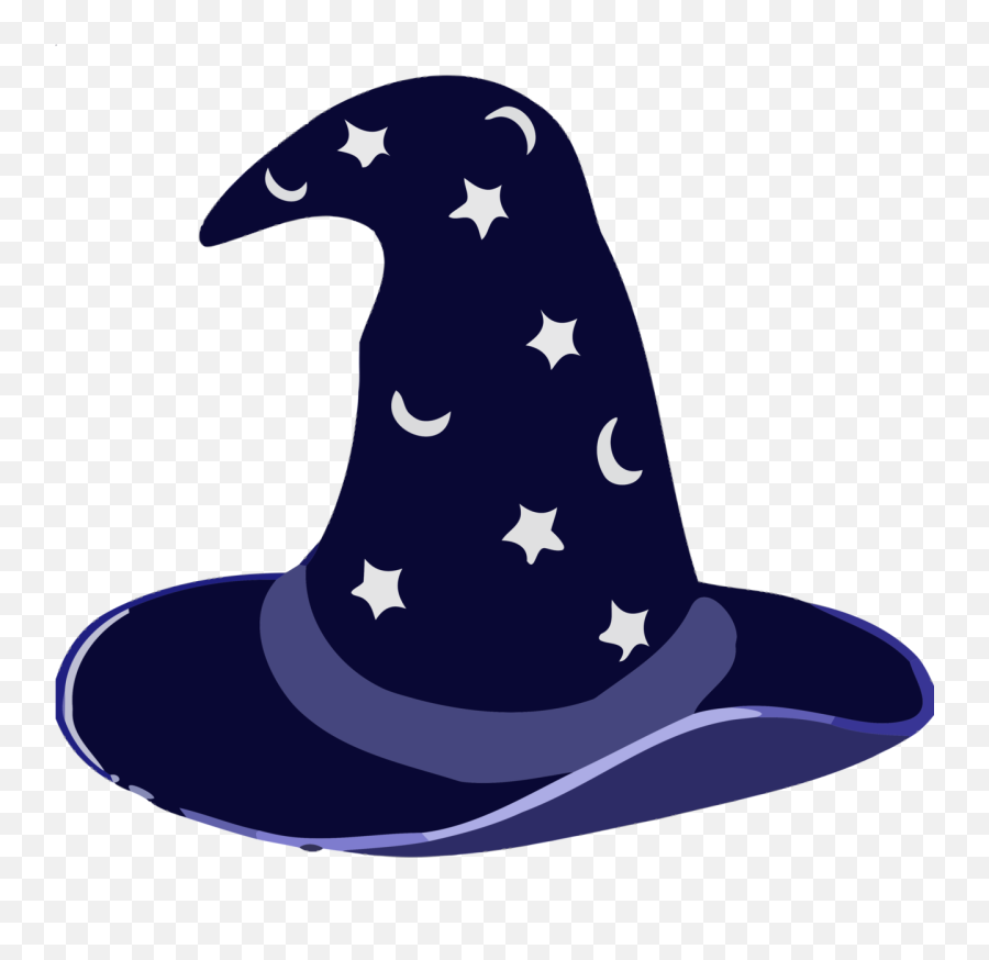 Gandalf Magician Hat Clip Art - Clip Art Witches Hat Blue Emoji,Witch Hat Emoji