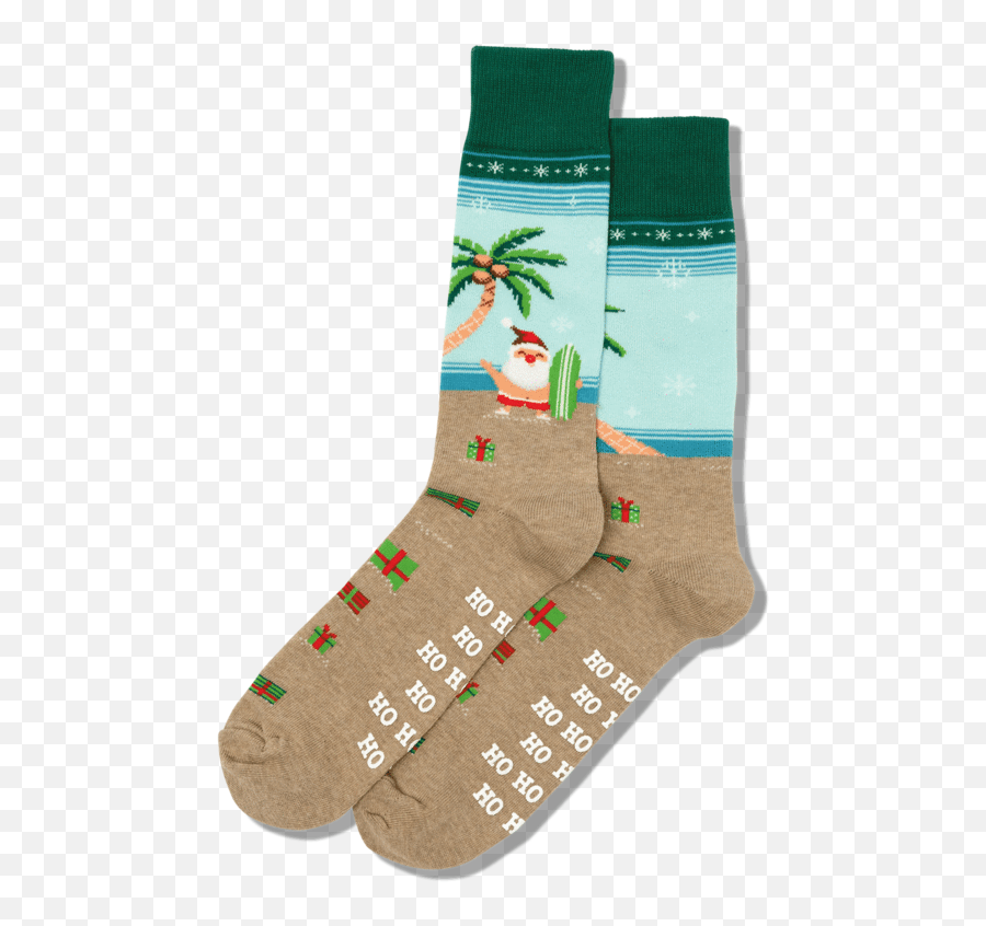 Mens Surfing Santa Crew Socks - For Teen Emoji,Emoji Socks Wholesale