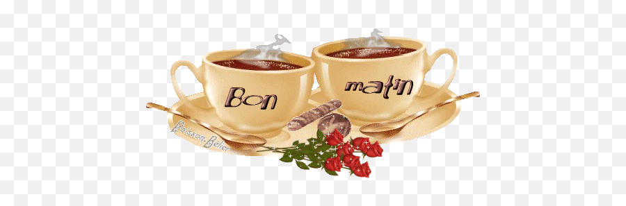 Top Tea Cup Stickers For Android U0026 Ios Gfycat - Bon Matin Animated Gif Emoji,Hot Tea Emoji