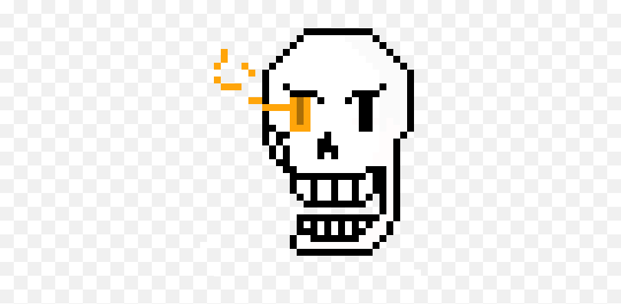 Papyrus Head - Cute Ghost Pixel Art Emoji,Papyrus Emoticon