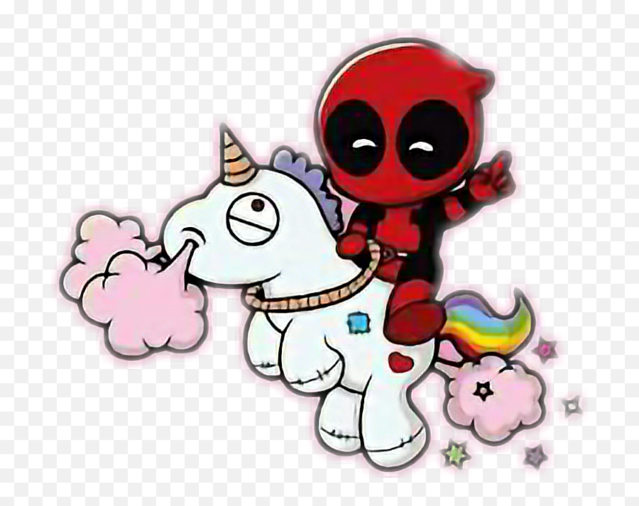 Deadpool Cute Unicorn Sticker By Nakeisha Grace Chong - Cute Deadpool Unicorn Emoji,Tommy Chong Emoji App
