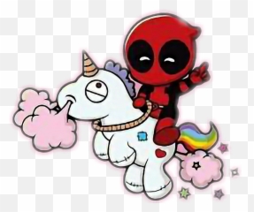 Deadpool Cute Unicorn Sticker By Nakeisha Grace Chong - Cute Deadpool Unicorn Emoji,Tommy Chong Emoji App