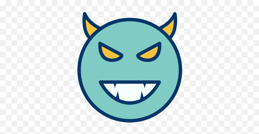 Devil Emoticon Face Smiley Free Icon Of Emoticons Filled - Icon Emoji,Devil Emoji