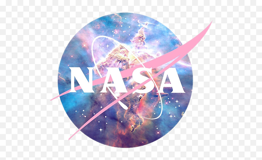 Nasa Galaxia Espacio Sticker Sticker - Logo Nasa 2020 Png Emoji,Nasa Emoji