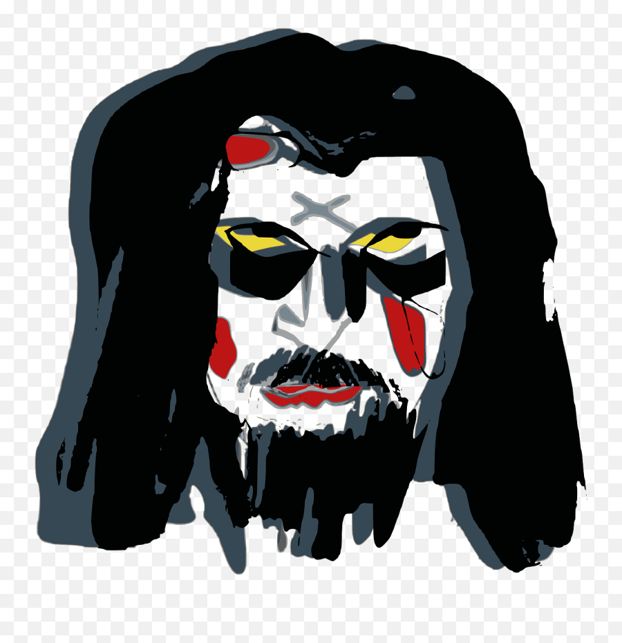 Evil Mask Face War Paint Png - Face Mask War Paint Emoji,Evil Face Emotion