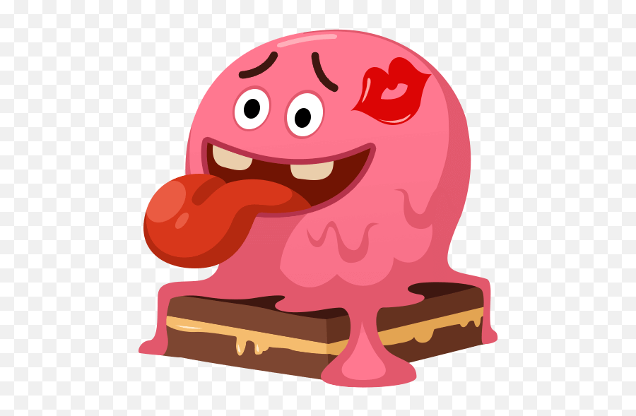 Pinky Ice - Cream Cone Sticker For Imessage By Hiep Nguyen Happy Emoji,Ppap In Emojis