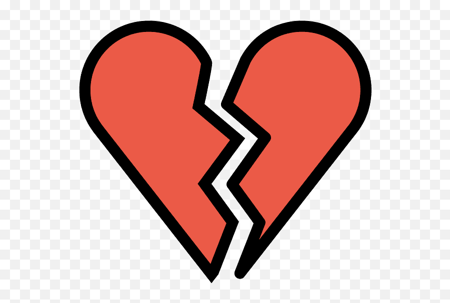 Broken Heart Emoji,Heartbreak Emoji
