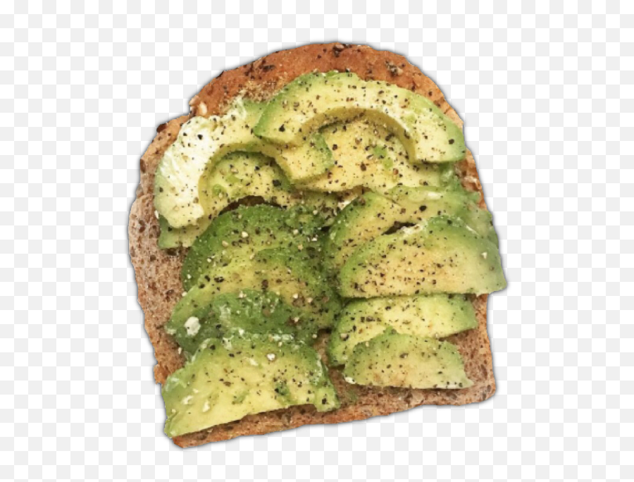 Avocado Toast Sticker - Transparent Avocado Toast Png Emoji,Avocado Toast Emoji