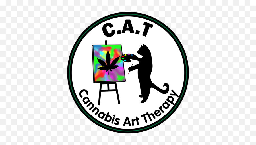 Cat - Cannabis Art Therapy U2013 Boro And Beyond Language Emoji,Browski - No Emotion