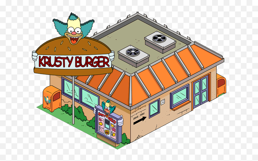 Download Marketing - Simpsons Tapped Out Krusty Burger Png Krusty Burger Emoji,Burger Emoji Transparent Background