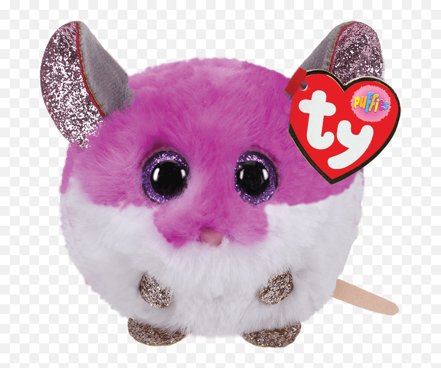 2020 Ty Puffies Colby Purple Mouse - Ty Puffies Colby Emoji,Garfiled Emoticon Plush