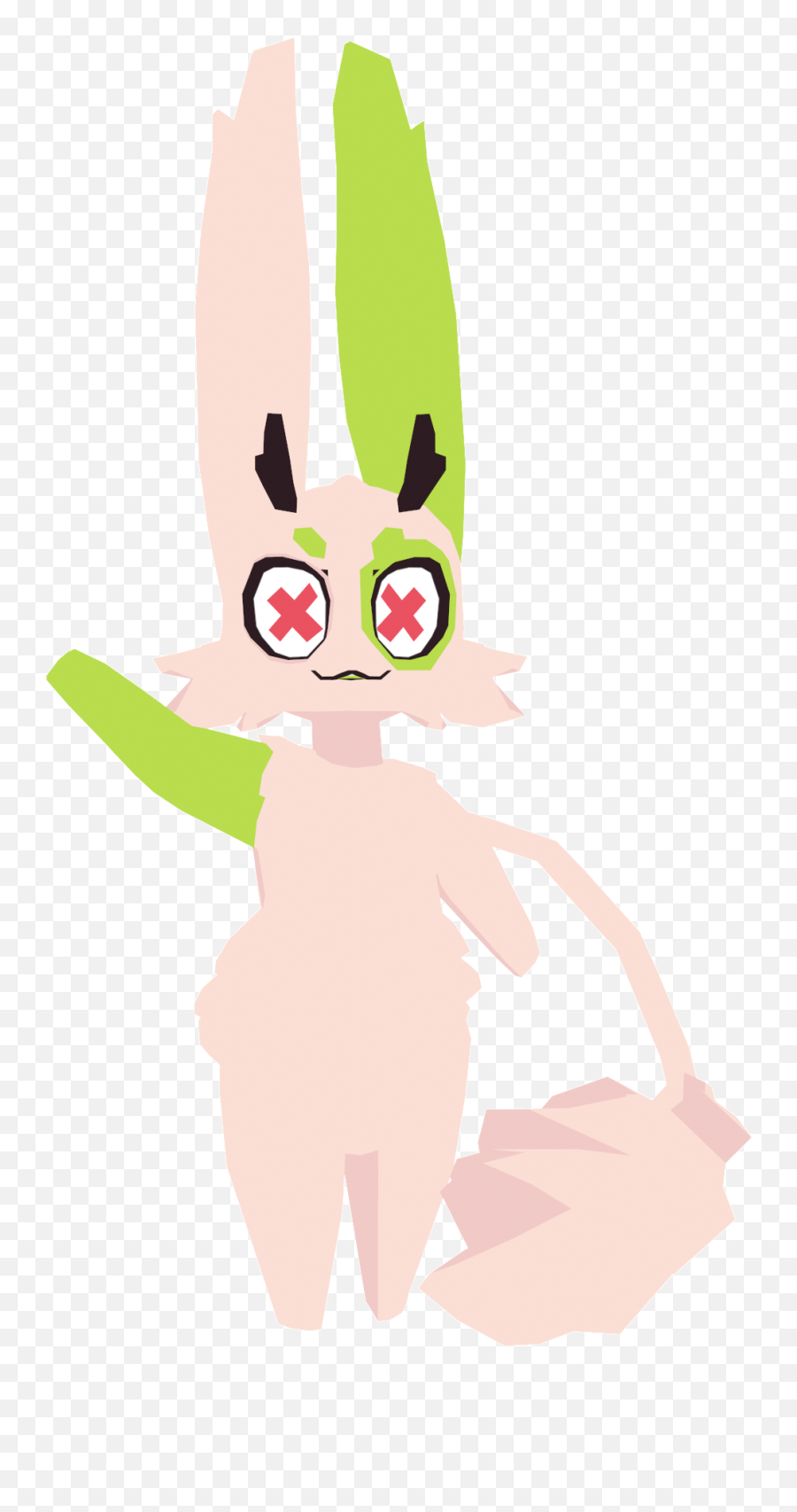 3d Low Poly Bunny That Took Ages Coz Blender Hates Me Furry - Fictional Character Emoji,Emoticon (furries In A Blender)