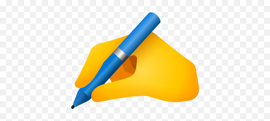Writing Hand Icon - Writing Hand Icon Png Emoji,Skype Emoticon Writing
