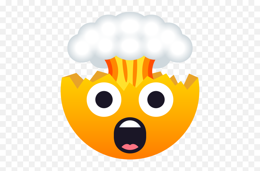 Emoji Exploding Head To Copy Paste Wprock - Mind Blown Emoji Gif,Upside Down Face Emoji