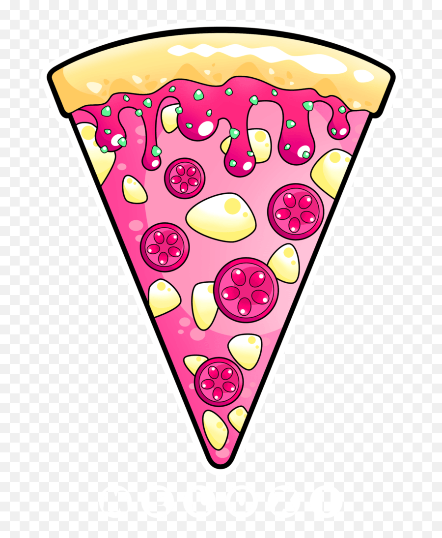 Download Hd Pizza Clipart Pink - Pizza Pink Emoji,Dibujos Kawaii Emojis