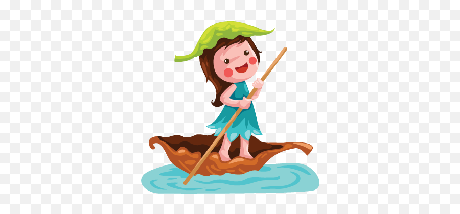 Girl Sailing Kids Sticker - Cascara De Nuez Navegando Emoji,Sailing Emoticon
