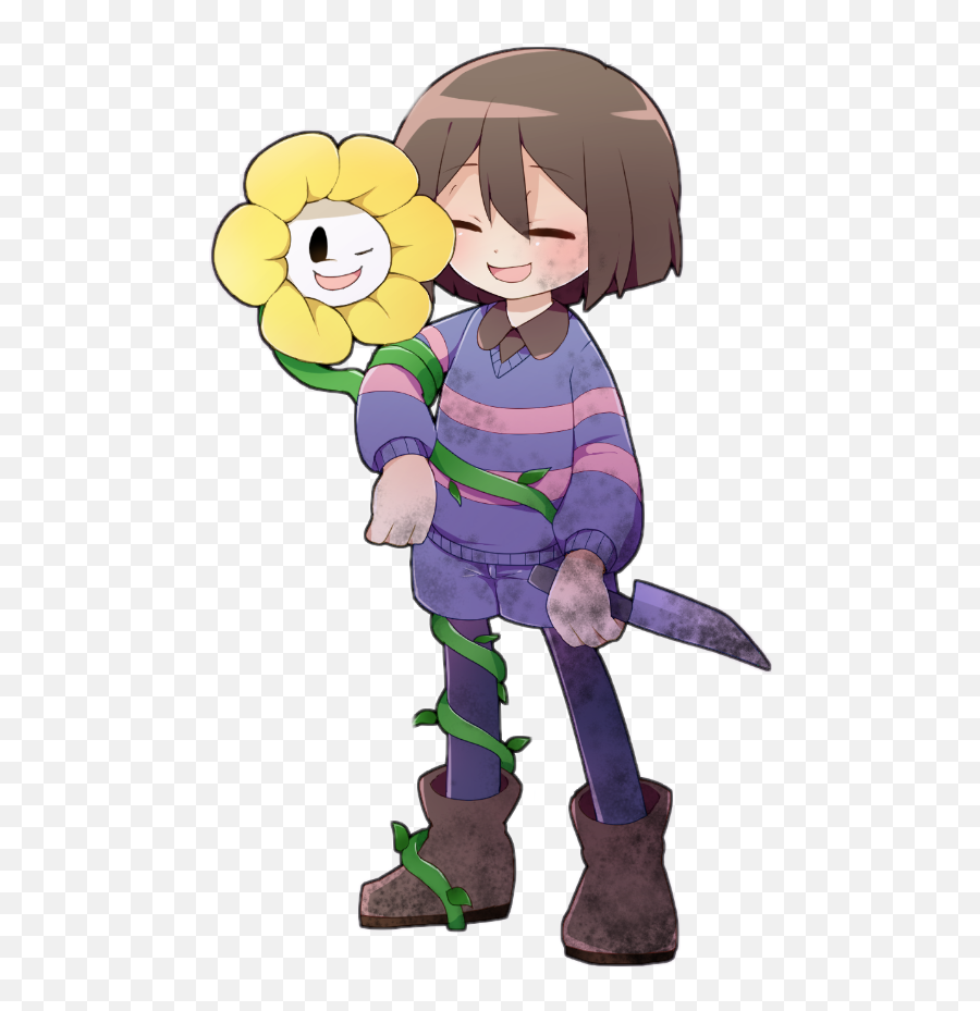 The Most Edited Flowey Picsart - Undertale Frisk Y Flowey Emoji,Flowey Emoticons