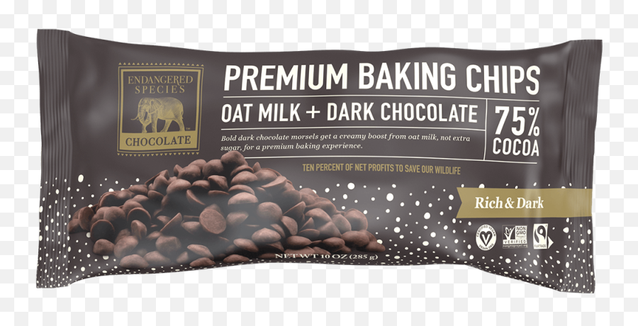 Oat Milk Dark Chocolate Chips - Jungfraujoch Top Of Europe Emoji,Sweet Emotions Chocolate Passion Ingredients
