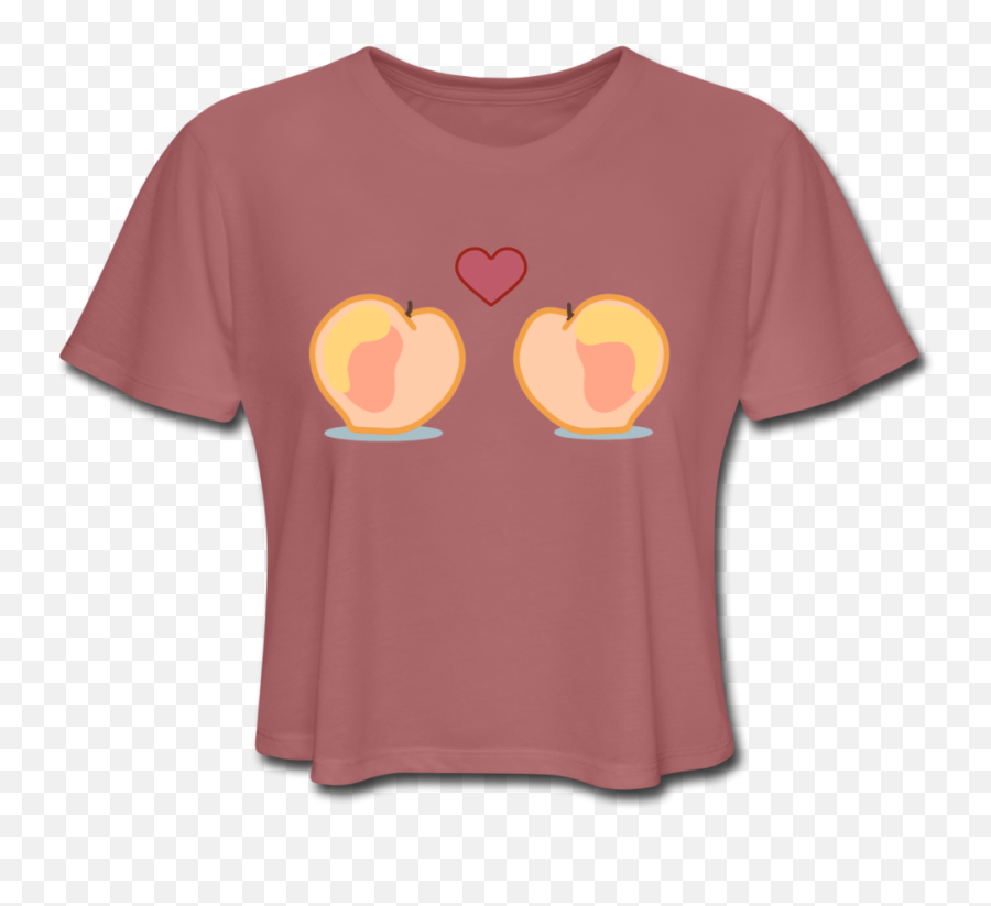 Eat Gay Love Tagged Just Peachy - Our Back Pockets Crop Top Emoji,Pink Gay Emojis Meaning